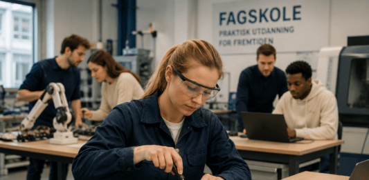 Flere tar fagskole i Norge