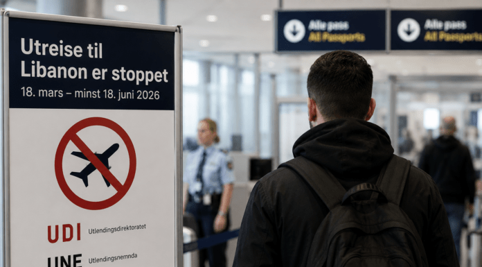 Personer fra Libanon må ikke reise ut nå