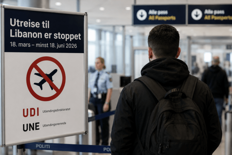 Personer fra Libanon må ikke reise ut nå