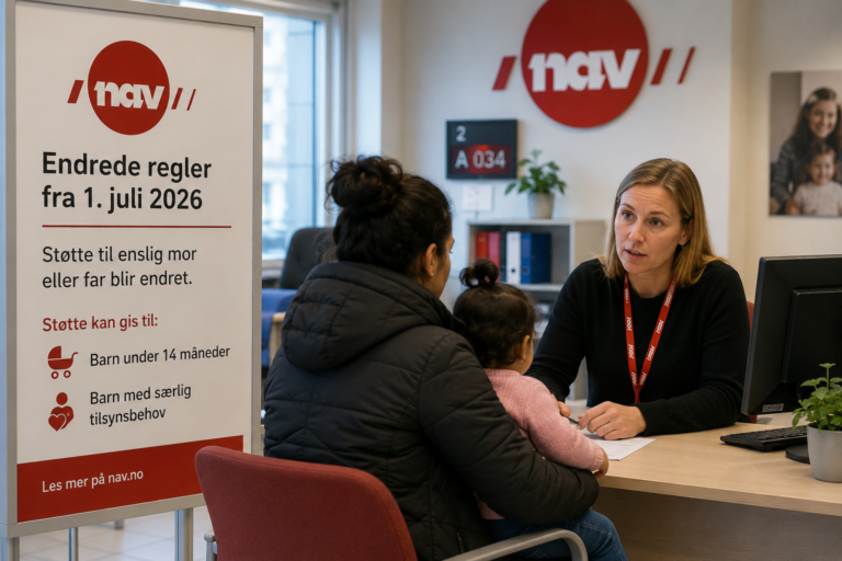 NAV-støtte til enslige foreldre blir endret