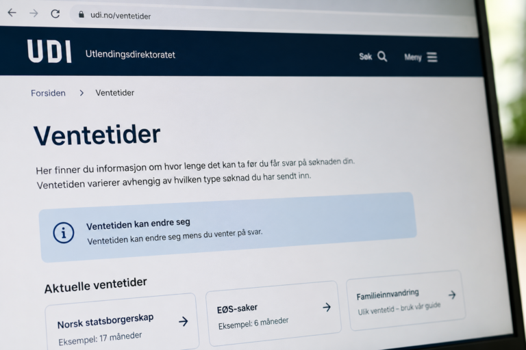 Hvor lenge må du vente på svar fra UDI?