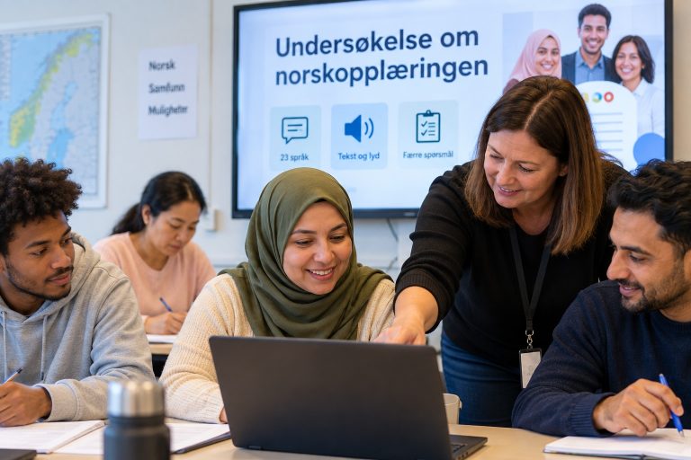 Ny undersøkelse lar nyankomne si hva de mener om norskopplæringen
